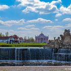 Blick über die Kaskaden am Schloss Ludwigslust … 