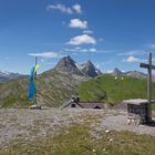 Blick über die Leutkircherhütte ...