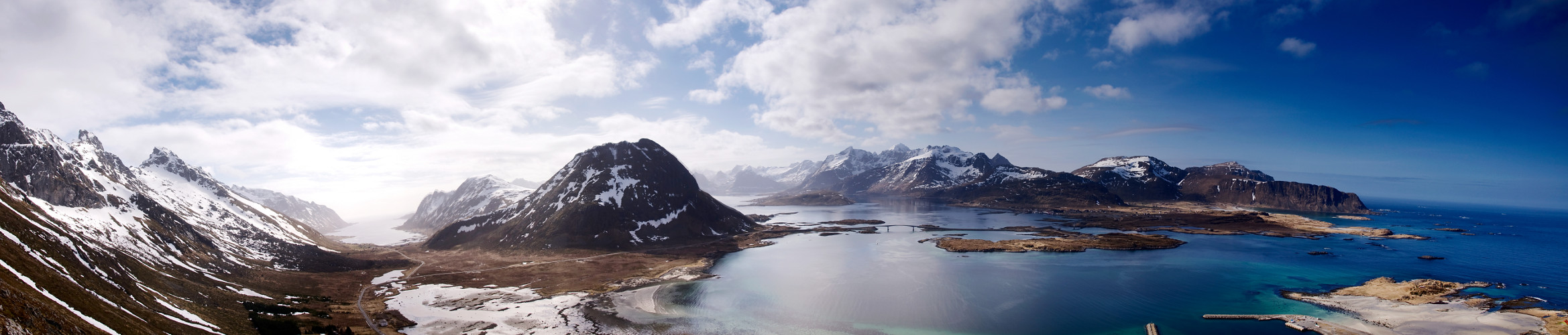 Blick über die Lofoten bei Ramberg