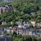 Blick über die Marburger Altstadt zum Schloss