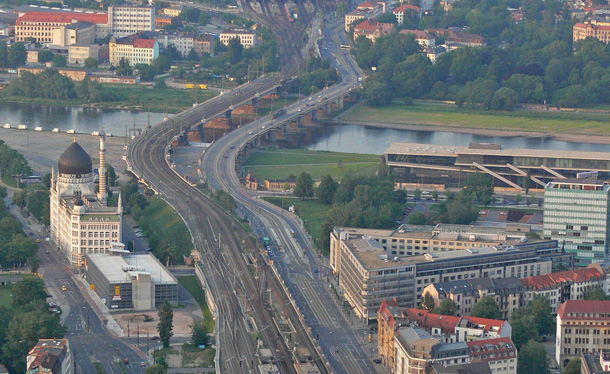 Blick über die Marienbrücke