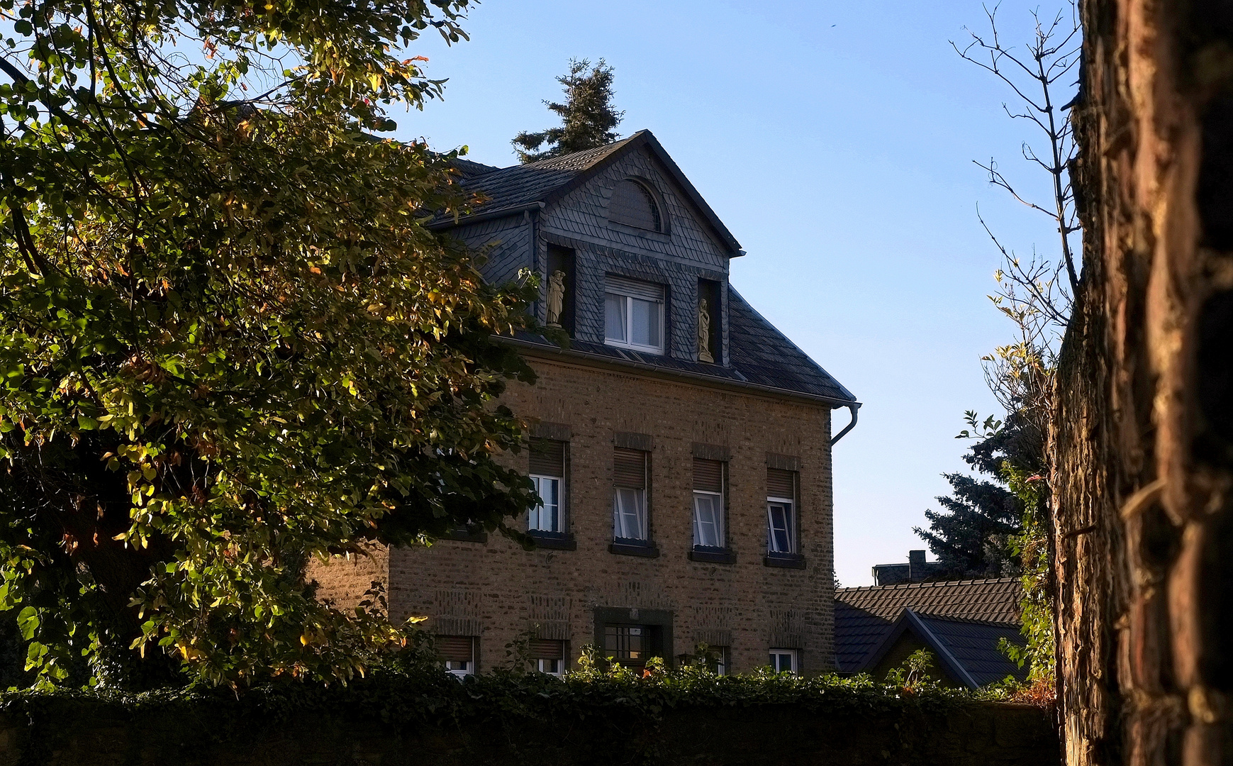 Blick über die Mauer