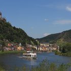 Blick über die Mosel auf Cochem und die Reichsburg