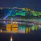 Blick über die Moselmündung zur Festung Ehrenbreitstein