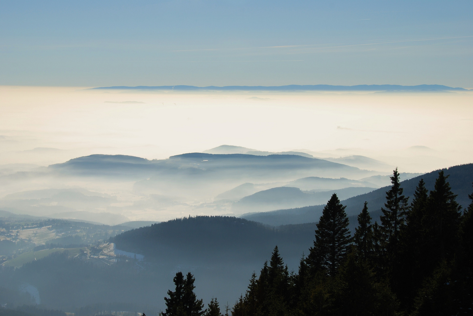 Blick über die Nebelsuppe