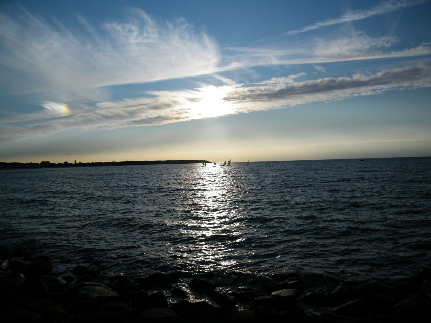 Blick über die Ostsee bei Warnemünde