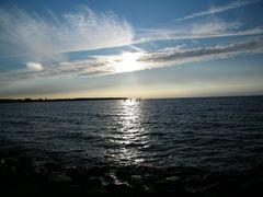 Blick über die Ostsee bei Warnemünde