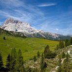 Blick über die Plätzwiese zur Hohen Gaisl