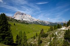 Blick über die Plätzwiese zur Hohen Gaisl