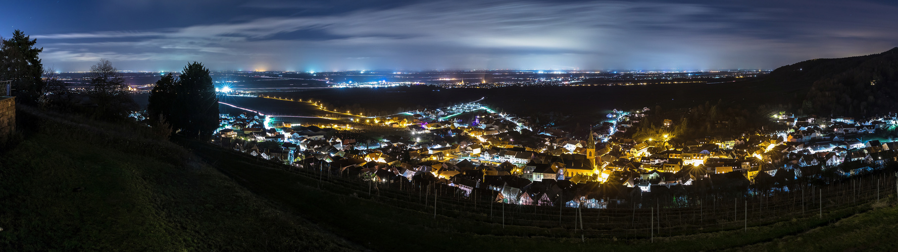 Blick über die Rheinebene