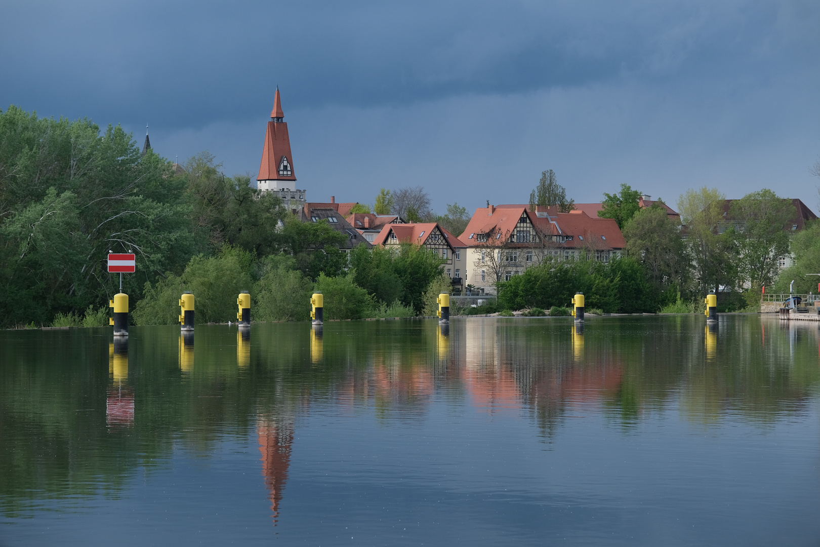 Blick über die Saale...