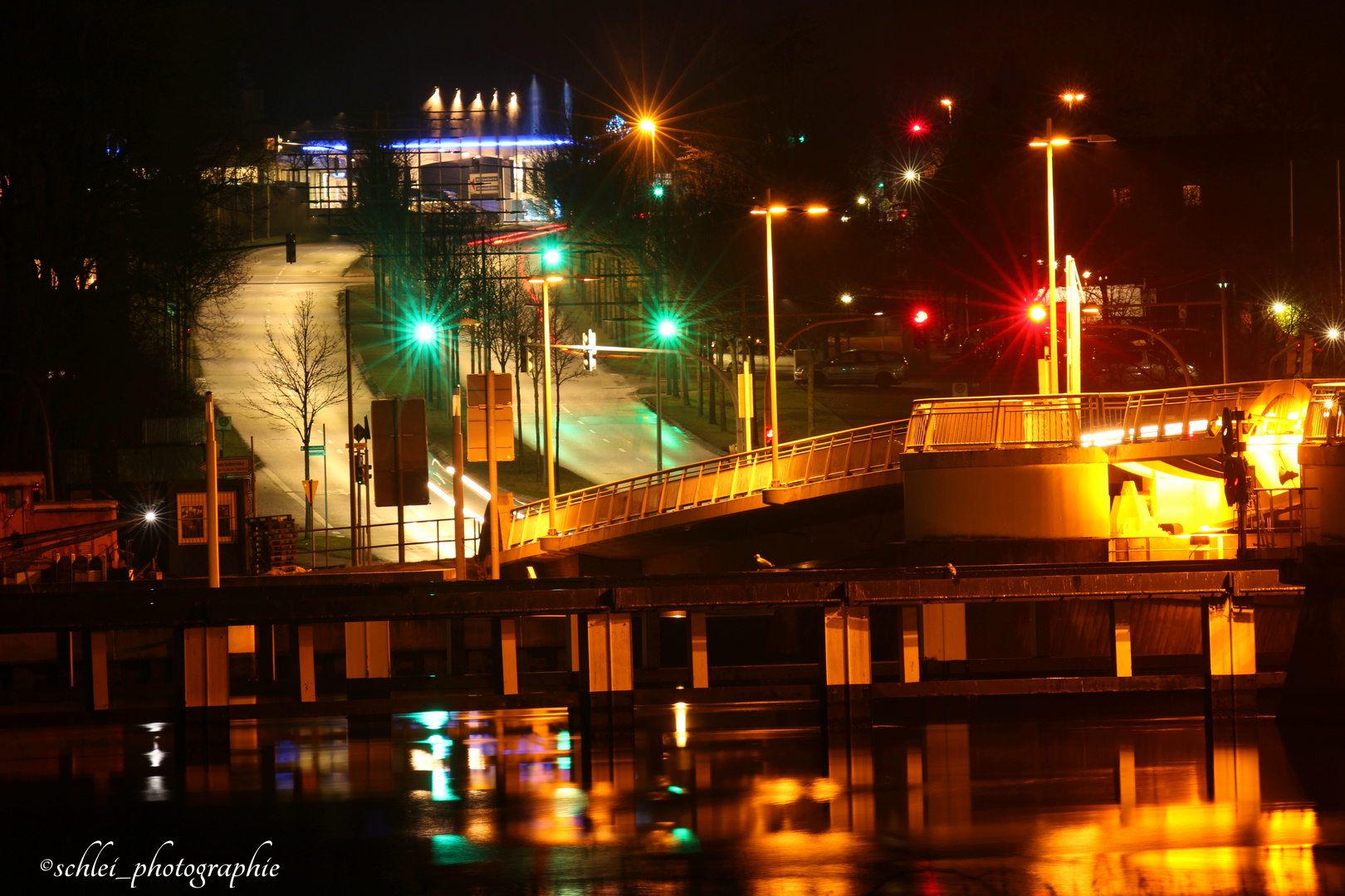 Blick über die Schleibrücke