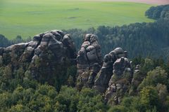 Blick über die Schrammsteine