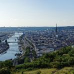 Blick über die Seine und Rouen