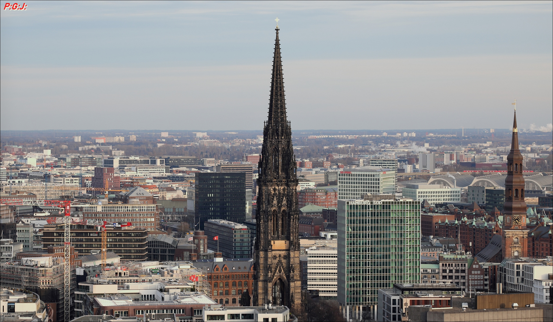 Blick über die Stadt .......