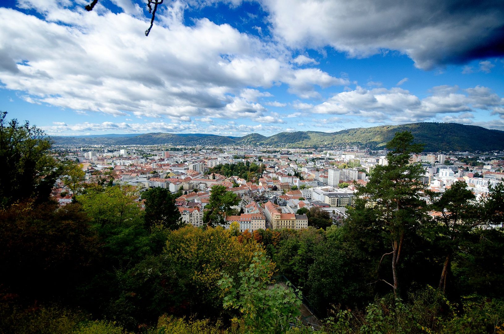 Blick über die Stadt Graz