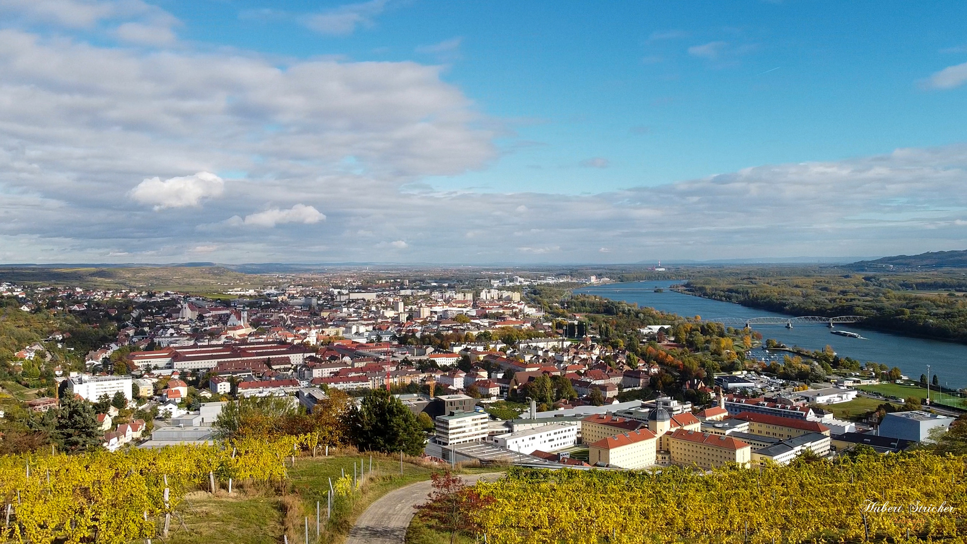 Blick über die Stadt Krems an der Donau