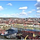 Blick über die Stadt Würzburg ,