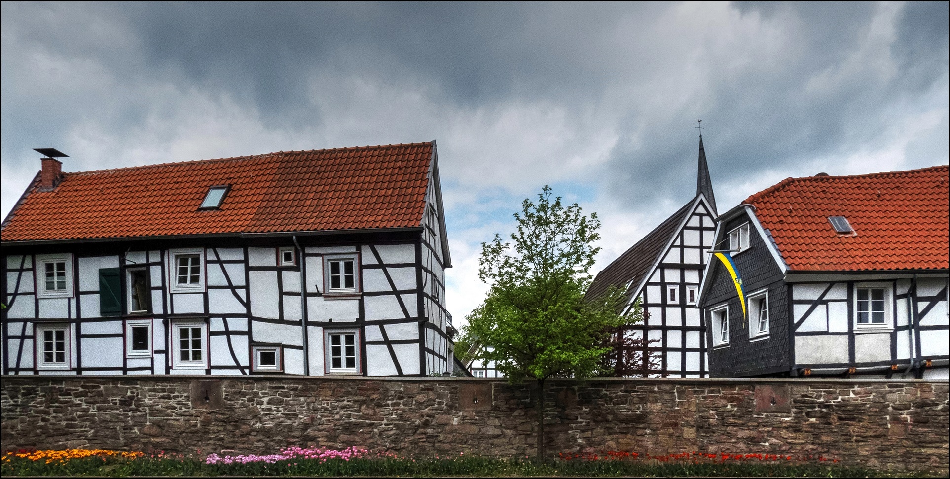 Blick über die Stadtmauer in Hattingen