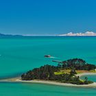 Blick über die Tasman Bay bei Nelson, NZ