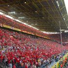 Blick über die Tribüne des Dortmunder WM Stadions