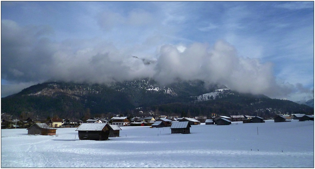 Blick über die Wiesen zum Kramer