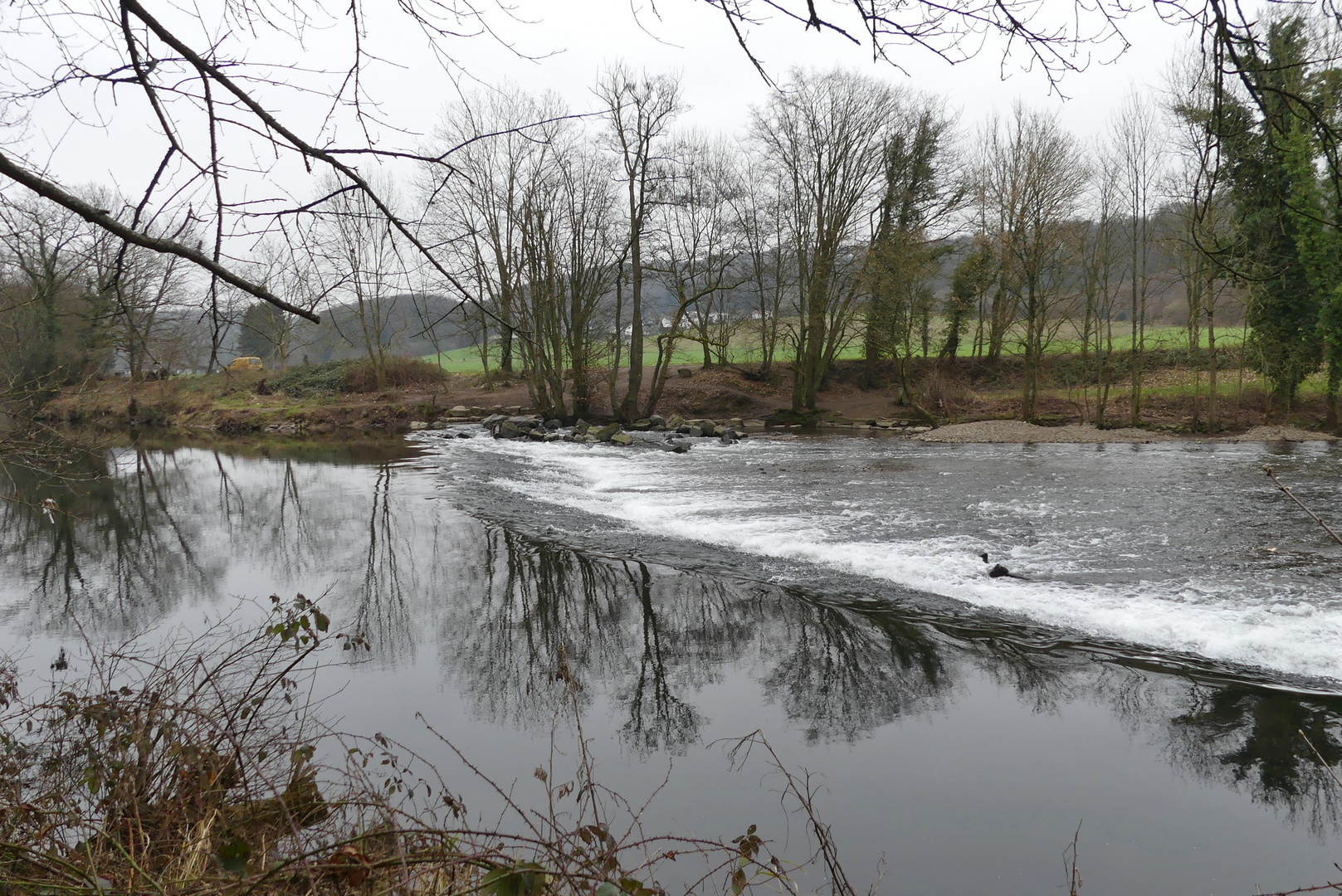 Blick über die Wupper, direkt vor dem Wipperkotten