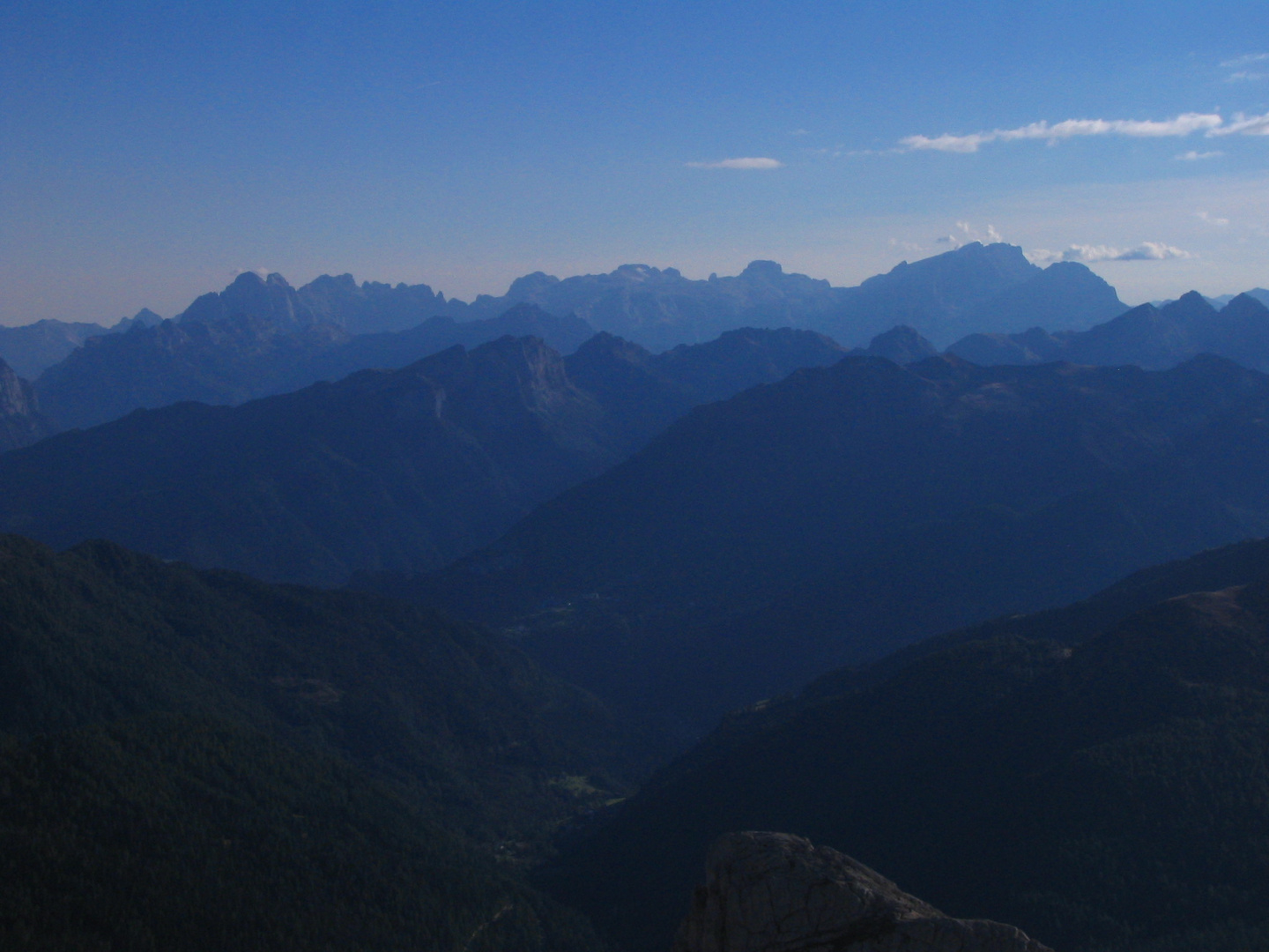 Blick über Dolomitengipfel