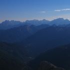 Blick über Dolomitengipfel