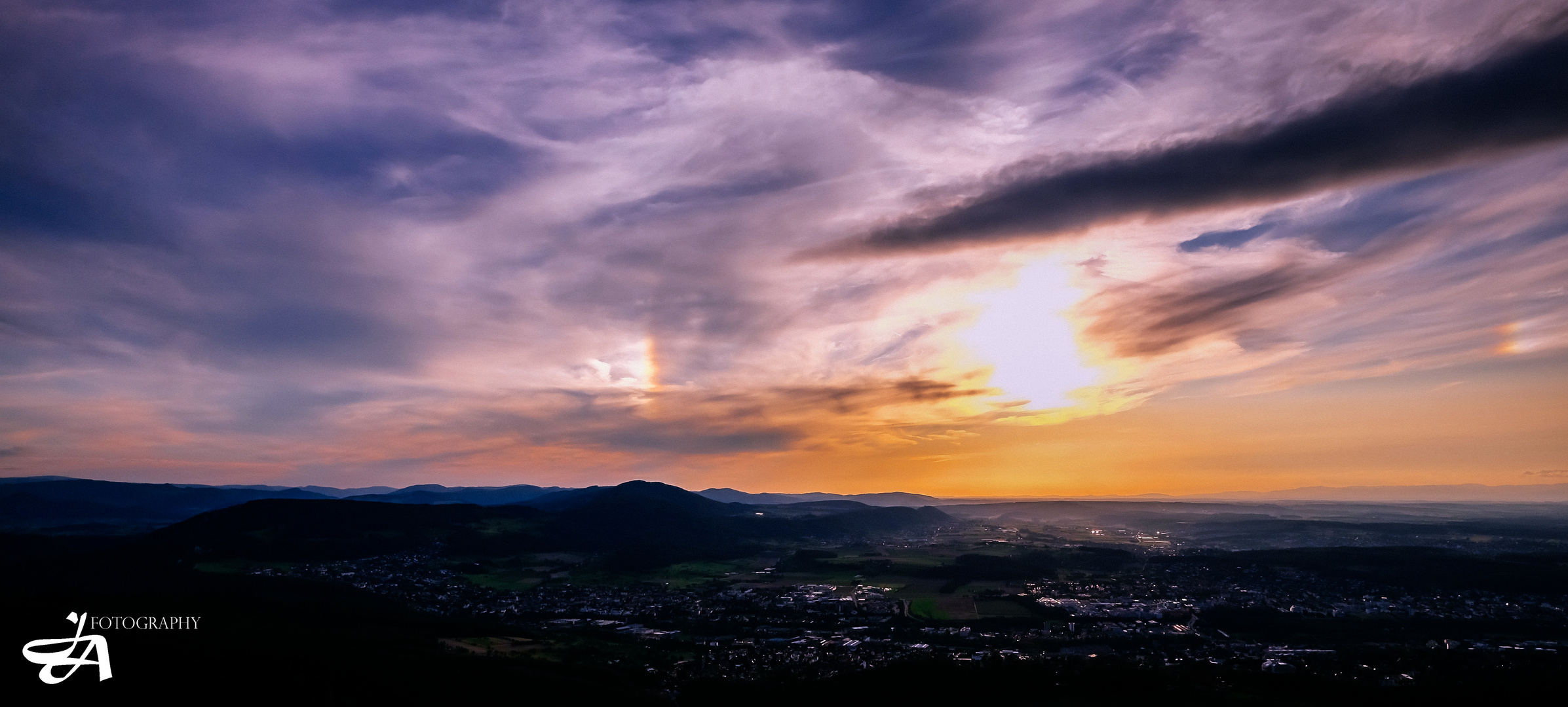 Blick über Dornach Richtung Frankreich