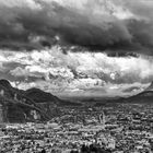 Blick über Dornbirn und das Vorarlberg Rheintal Richtung Feldkirch