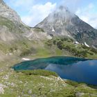 Blick über Drachensee zur Coburger Hütte,