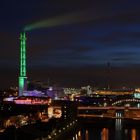 Blick über Duisburg - Aussenhafen und Stadtwerke