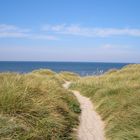 Blick über eine Düne in Dänemark, Sondervig