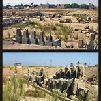 Blick über einen Teil des Geländes vom Mut-Tempel südlich von Karnak-Tempel