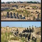 Blick über einen Teil des Geländes vom Mut-Tempel südlich von Karnak-Tempel