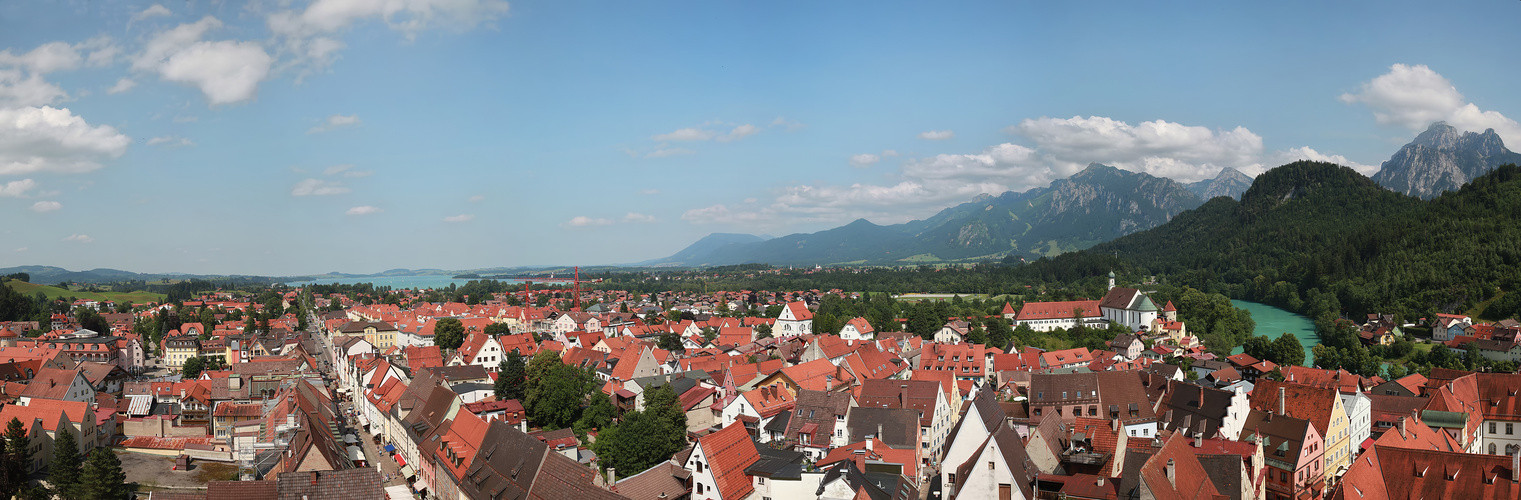 Blick über Füssen