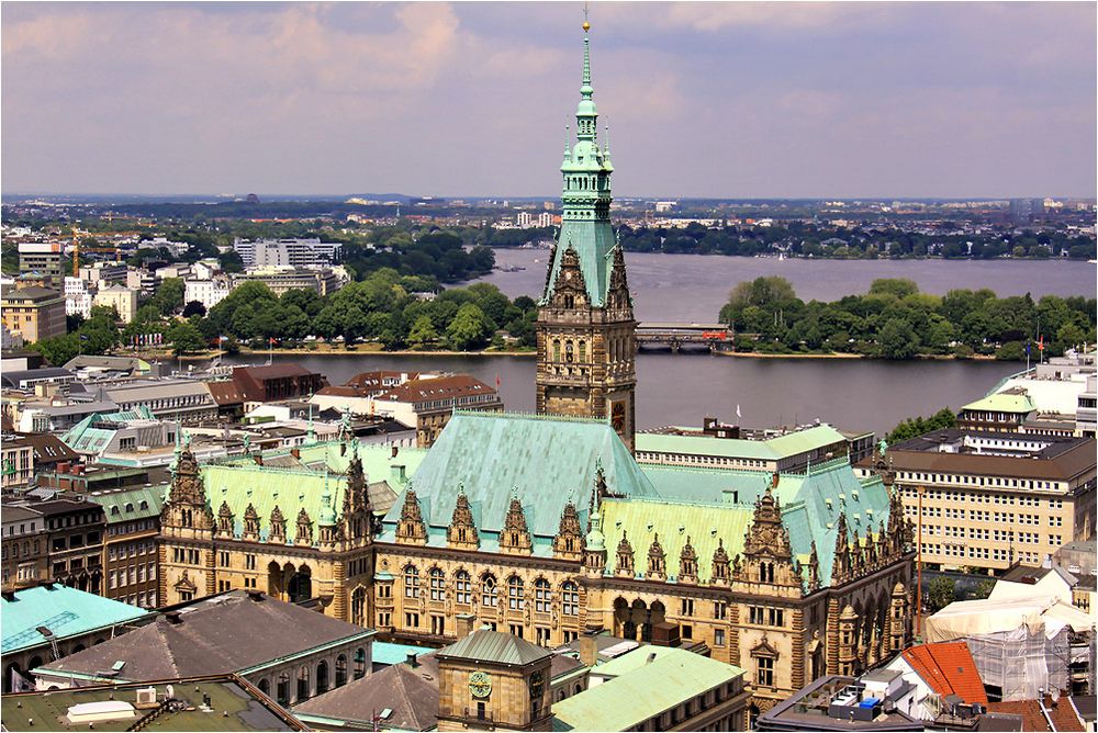 Blick über Hamburg