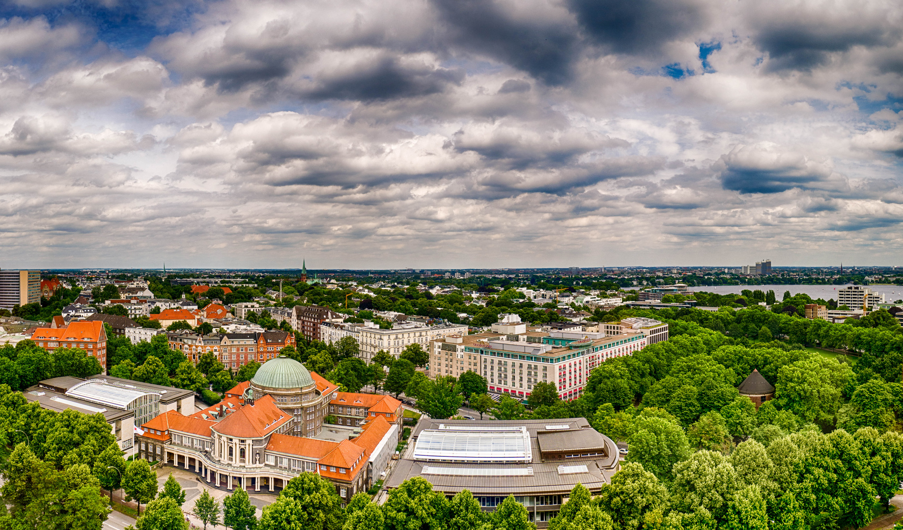 Blick über Hamburg