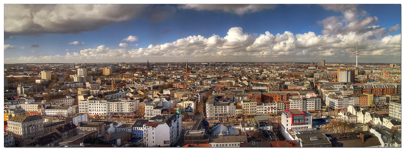 Blick über Hamburg Panorama