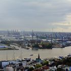 Blick über Hamburger Hafen