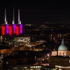 Blick über Hannover bei Nacht