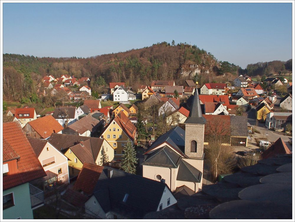 Blick über Hartenstein zum Hirtenstein