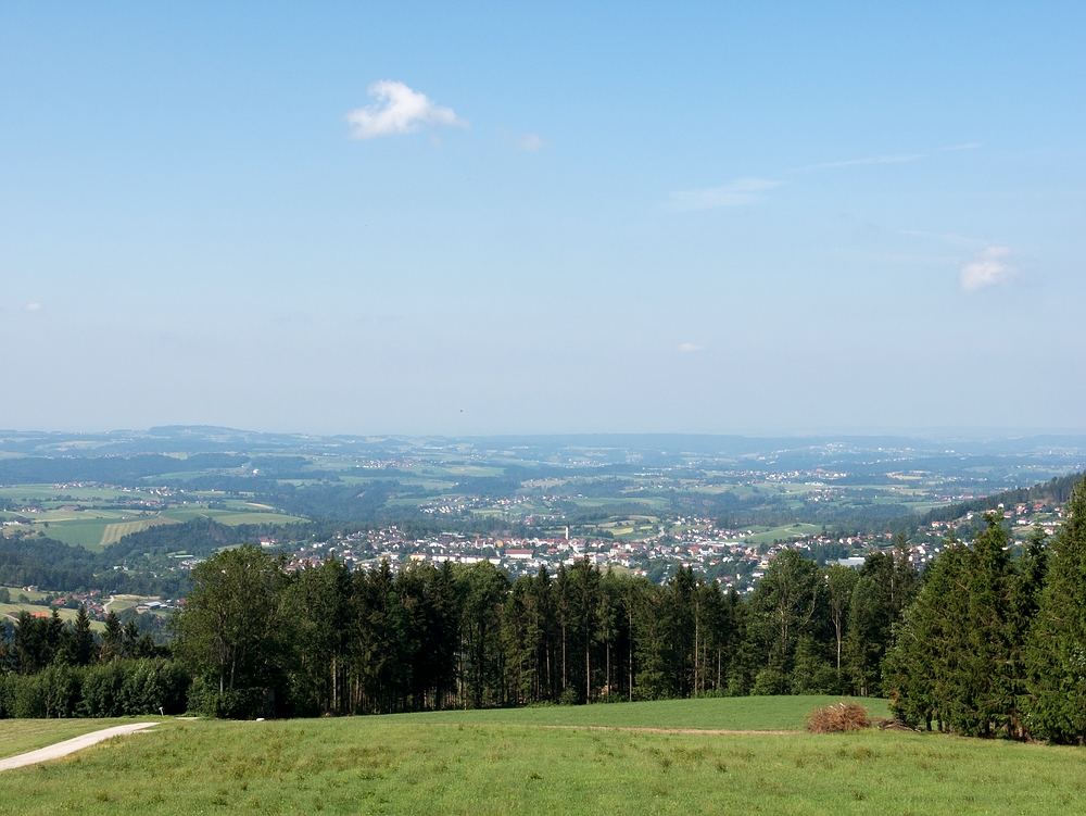 Blick über Hauzenberg