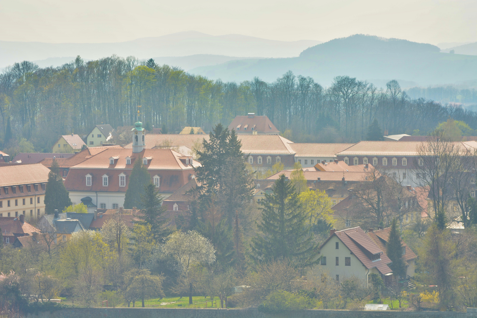 Blick über Herrnhut vom Hutberg