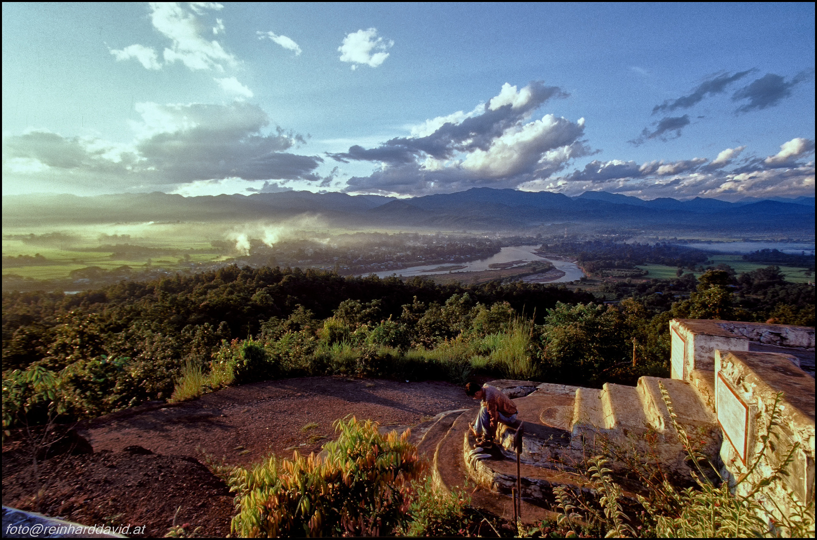 Blick über Hsipaw, Shan Provinz, Myanmar.