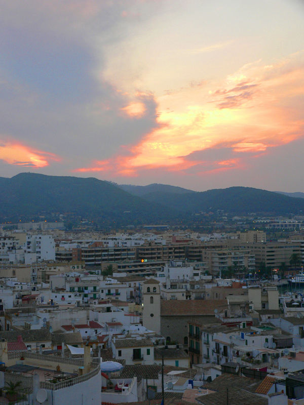 Blick über Ibiza Stadt