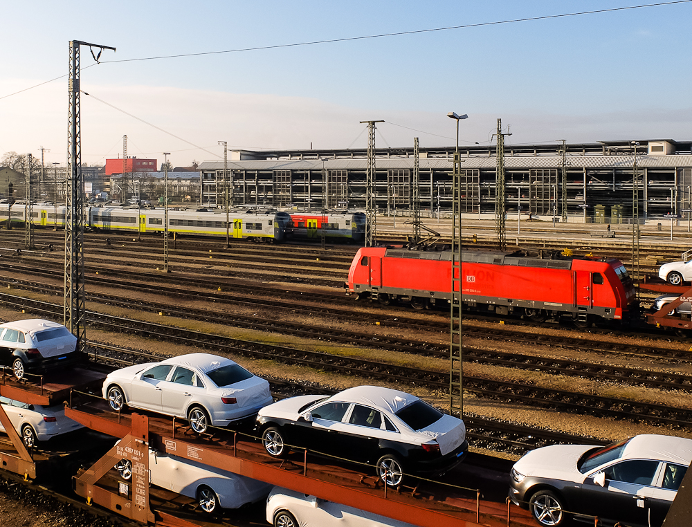 Blick über Ingolstadt Hbf