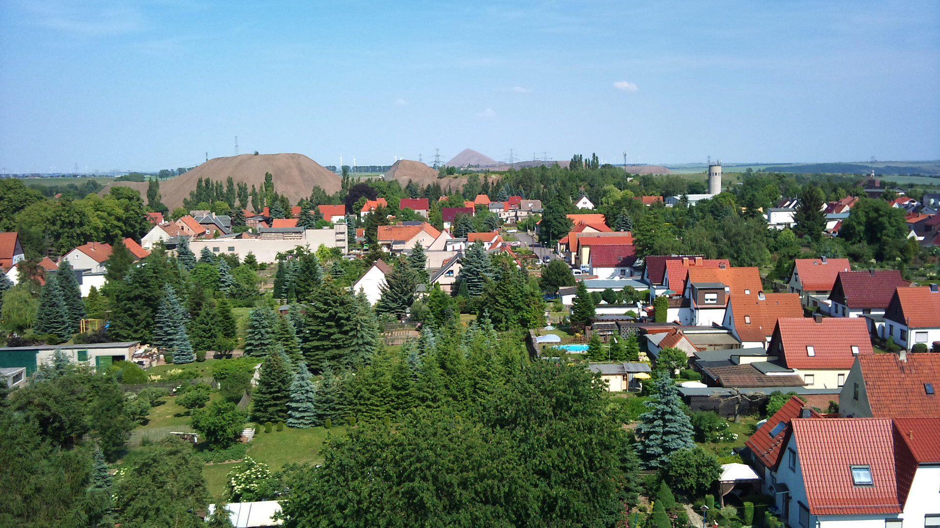 Blick über Klostermansfeld