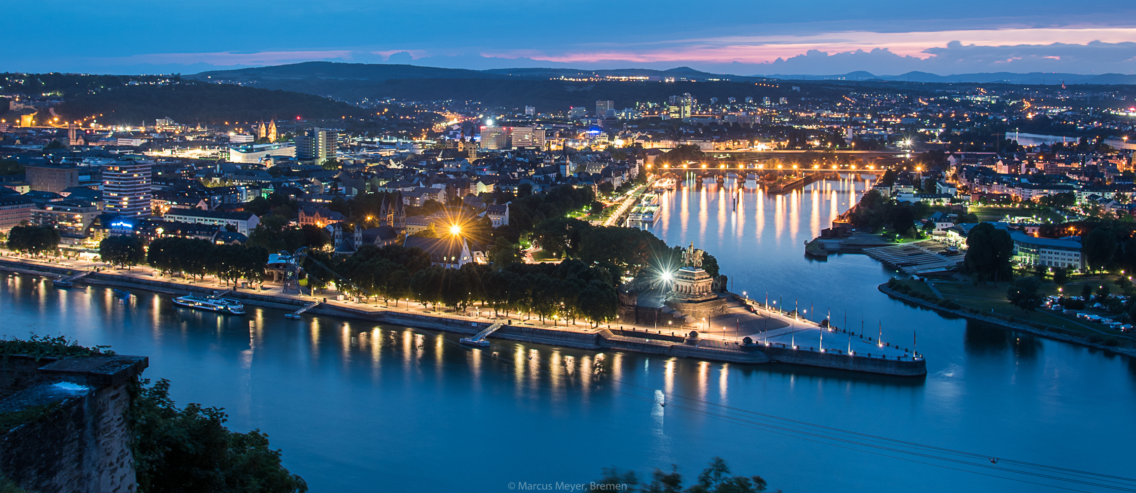 Blick über Koblenz...